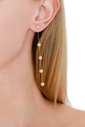 Round Pearl Drop Bride Earrings 5mm AAAA+ Handpicked Pearl - Timeless
