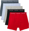 Calvin Klein Men's Cotton Stretch 5-Pack Boxer Brief - Soft Support