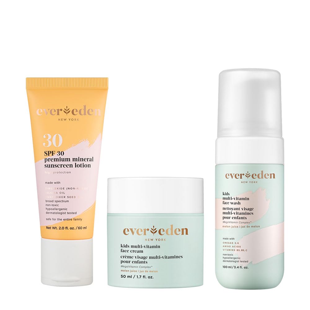 Evereden Kids Daily Routine Bundle: Clean Vegan Skin Care Set