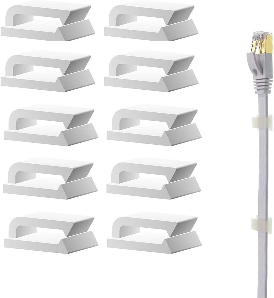 Organize Wires with Ease: Coopache Wire Clips (100 Pieces)