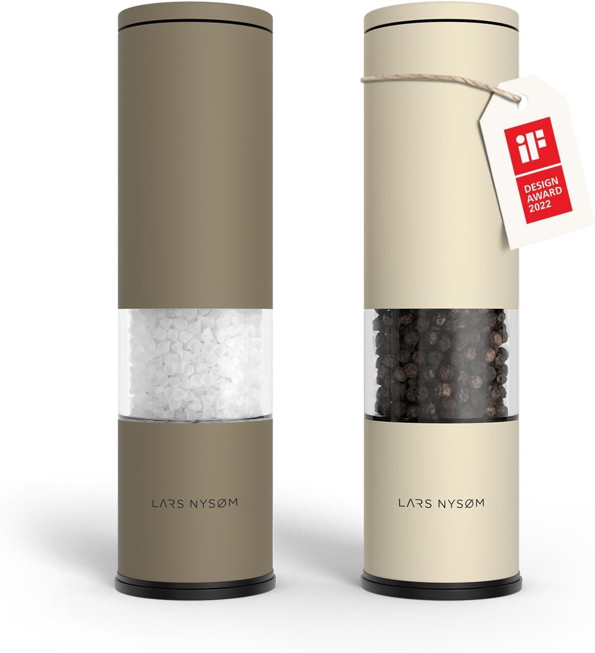 LARS NYSM Salt and Pepper Grinder Set for Perfect Seasoning