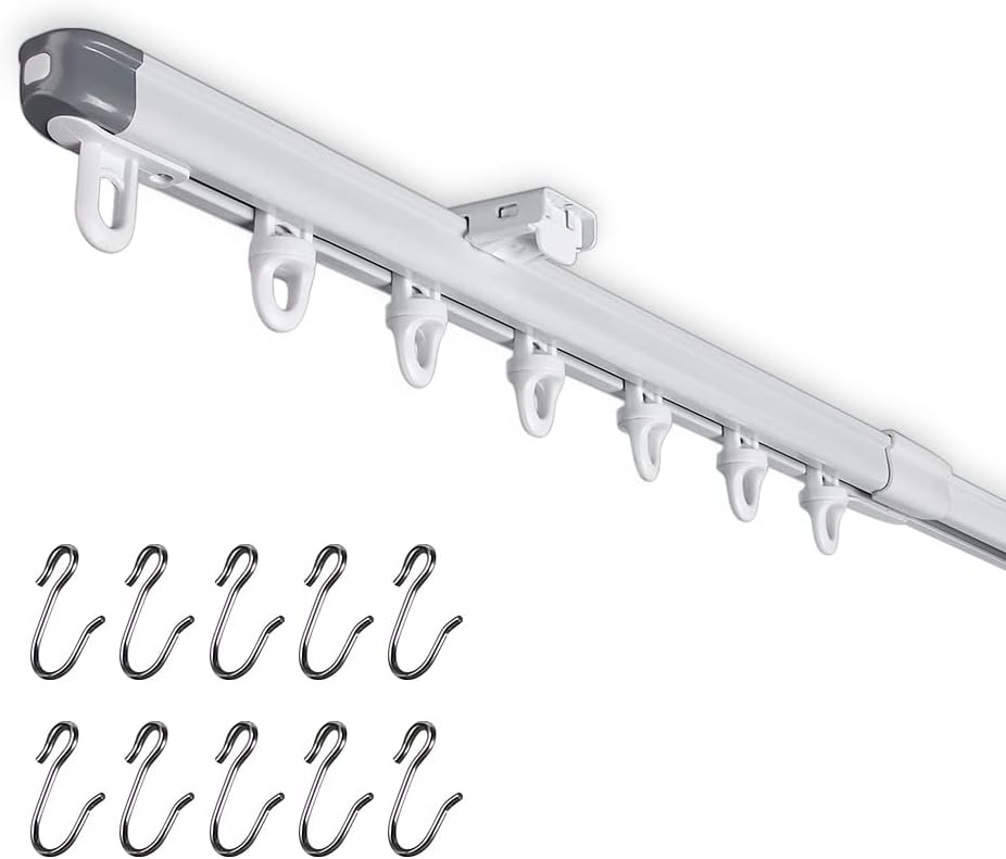Adjustable Telescopic Curtain Track - Divide with Ease! 