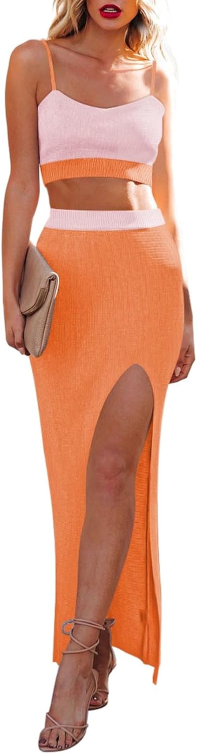 Cutiefox Women's Knit 2 Piece Dress Set for Stylish Comfort