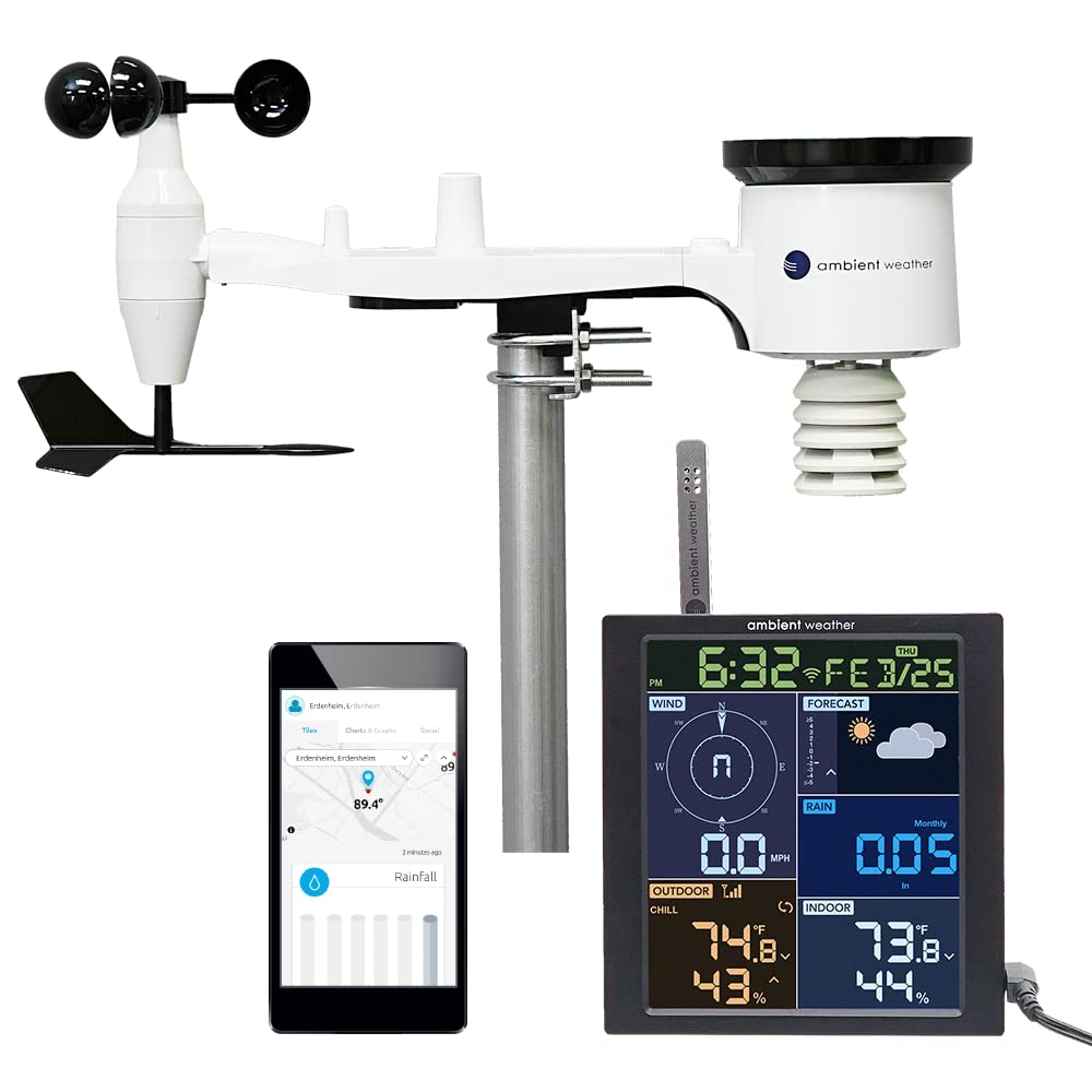 Ambient Weather WS-1965 WiFi Weather Station for Smart Homes