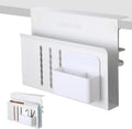 Desk Side Storage Clamp-On Laptop Holder - No Drill Desk Organizer