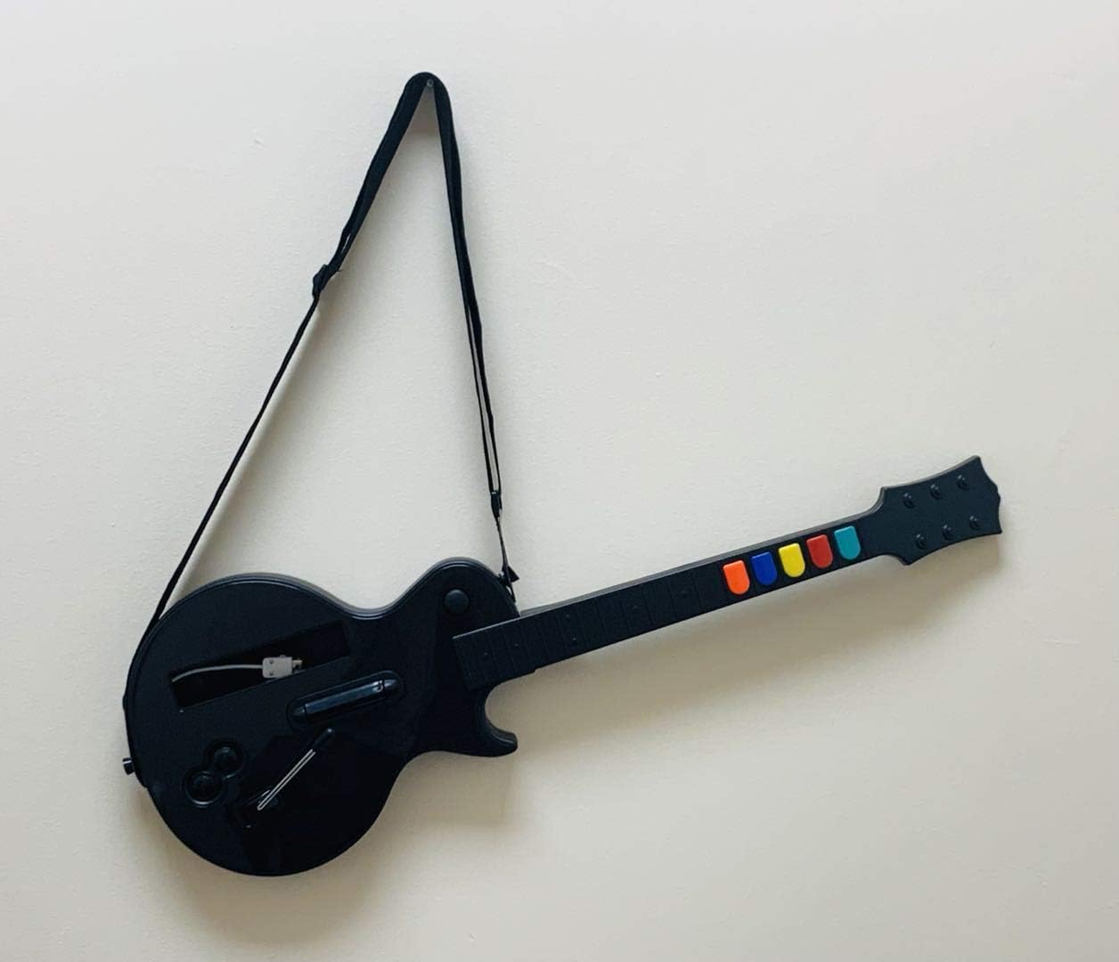 Guitar for Guitar Hero Wii and Rock Band 2 Wii U Games - Black