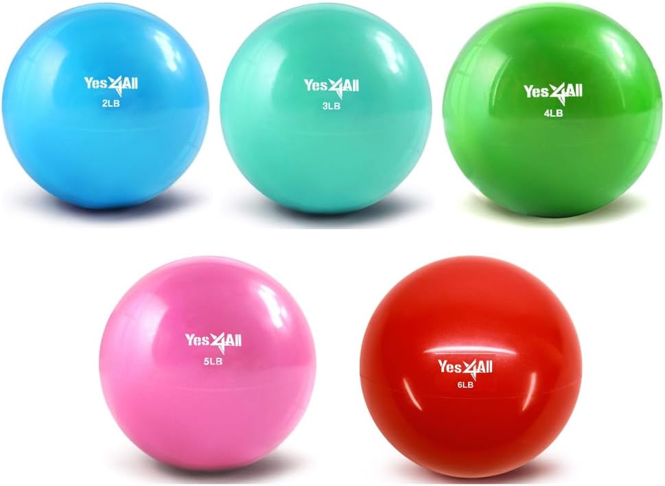 Yes4All Weighted Toning Balls for Exercise and Strength Training
