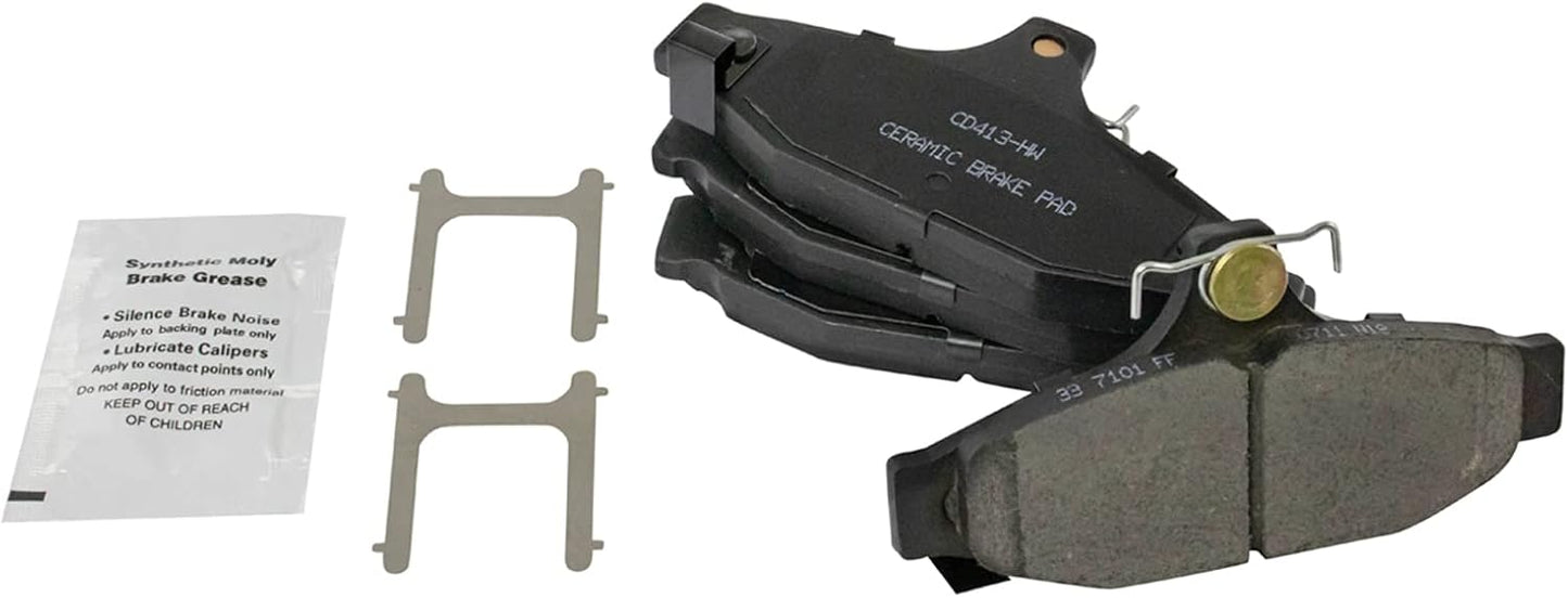 TRQ Rear Brake Pads Ceramic for Chevrolet Camaro and Corvette