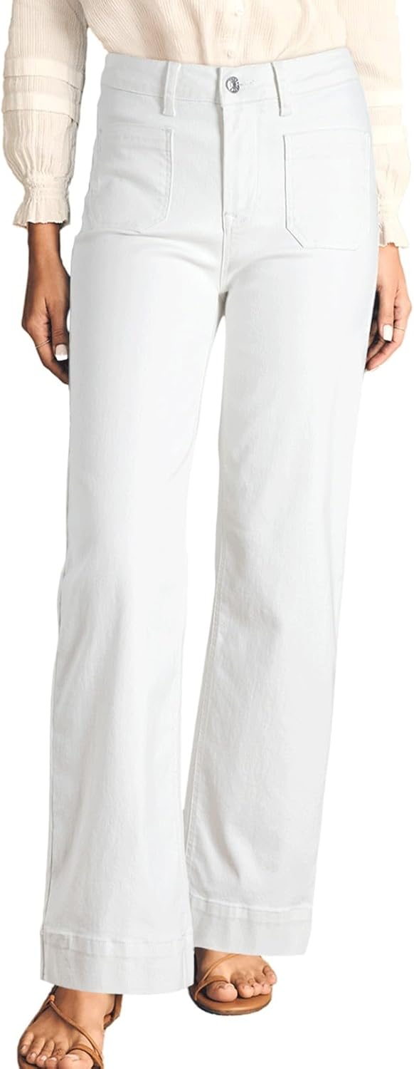 Astylish Women's Wide Leg Jeans High Waisted Stretchy Denim Pants