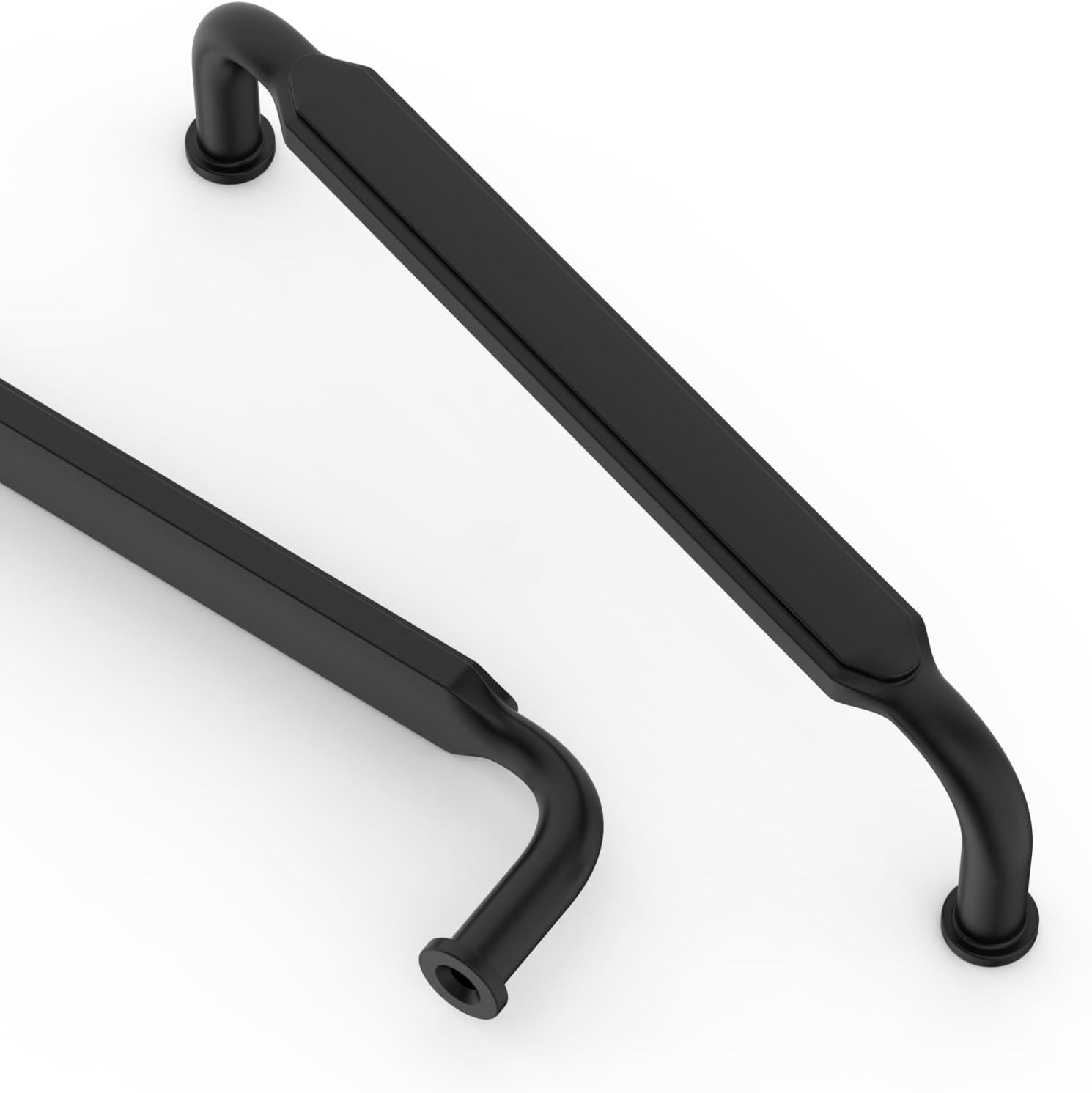 Matte Black Kitchen Cabinet Handles - 10 Pack 5 Inch Pulls