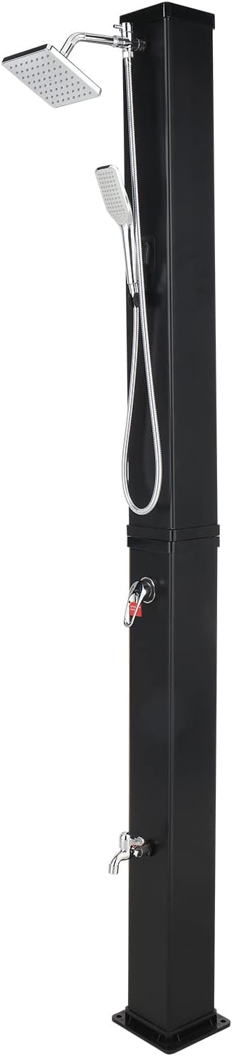 VINGLI Solar Heated Shower for Outdoor Poolside and Spa Use