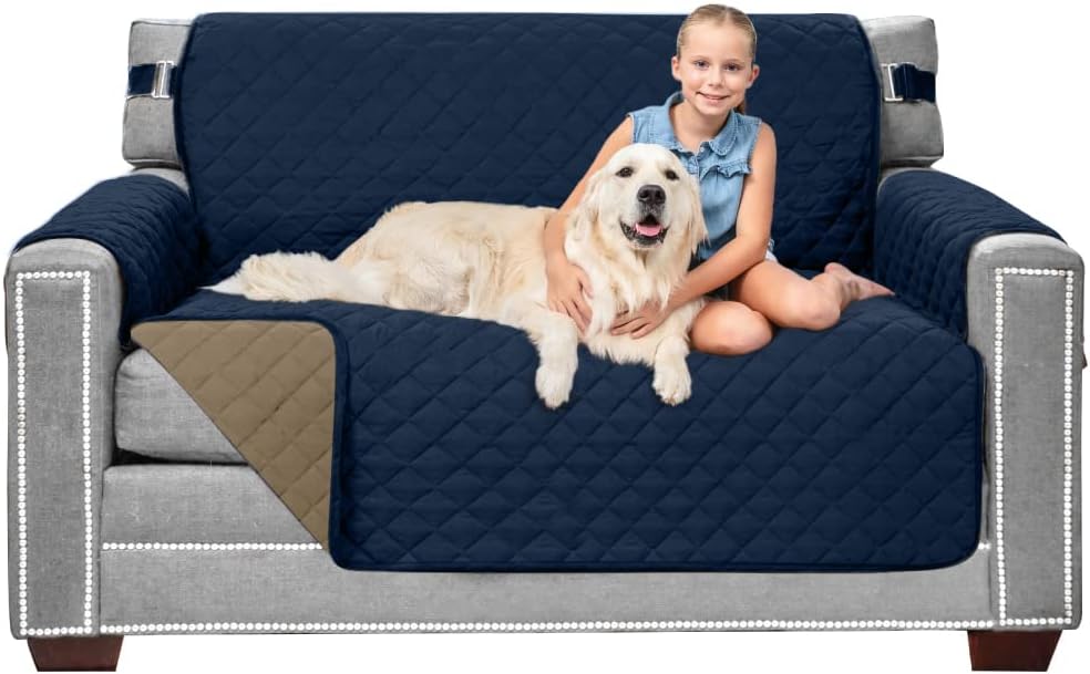 Sofa Shield Loveseat Slip Cover - Stylish Pet Protector for Home
