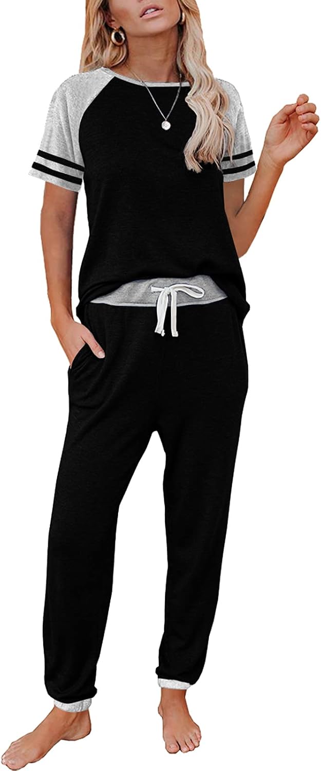 Comfortable Lounge Sets for Women - Summer Pajamas Two Piece Set