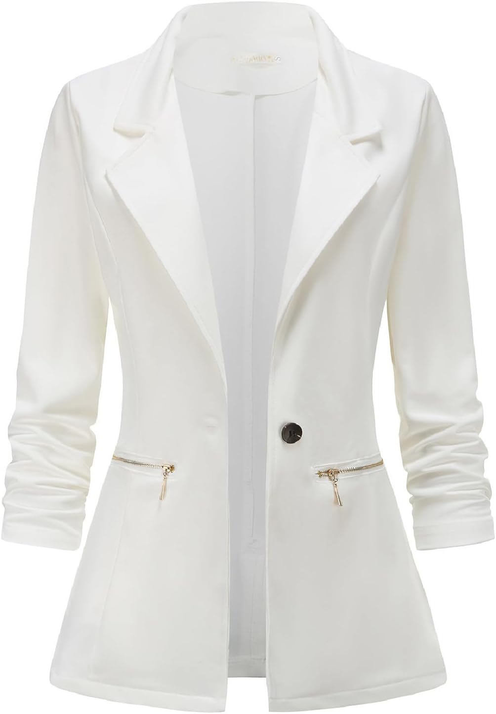 Genhoo Women's Long Sleeve Blazer Open Front Cardigan Jacket