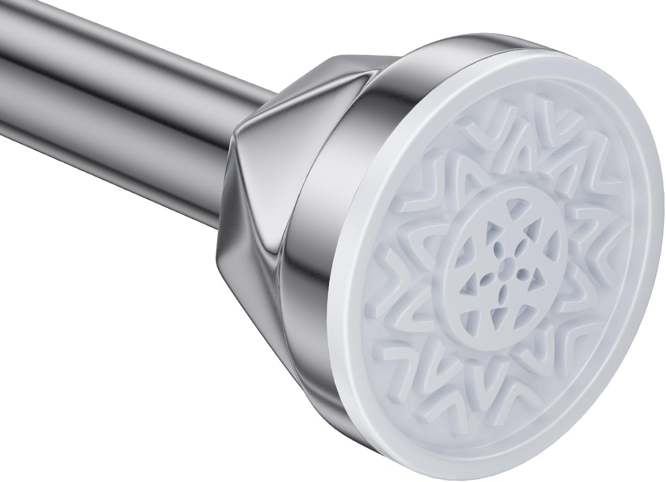 Adjustable No Drill Shower Rod, Anti-Slip & Rust-Free, 27-80'' ~ TITGIPE
