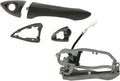 TRQ Front Left Exterior Door Handle Black Driver Side Compatible