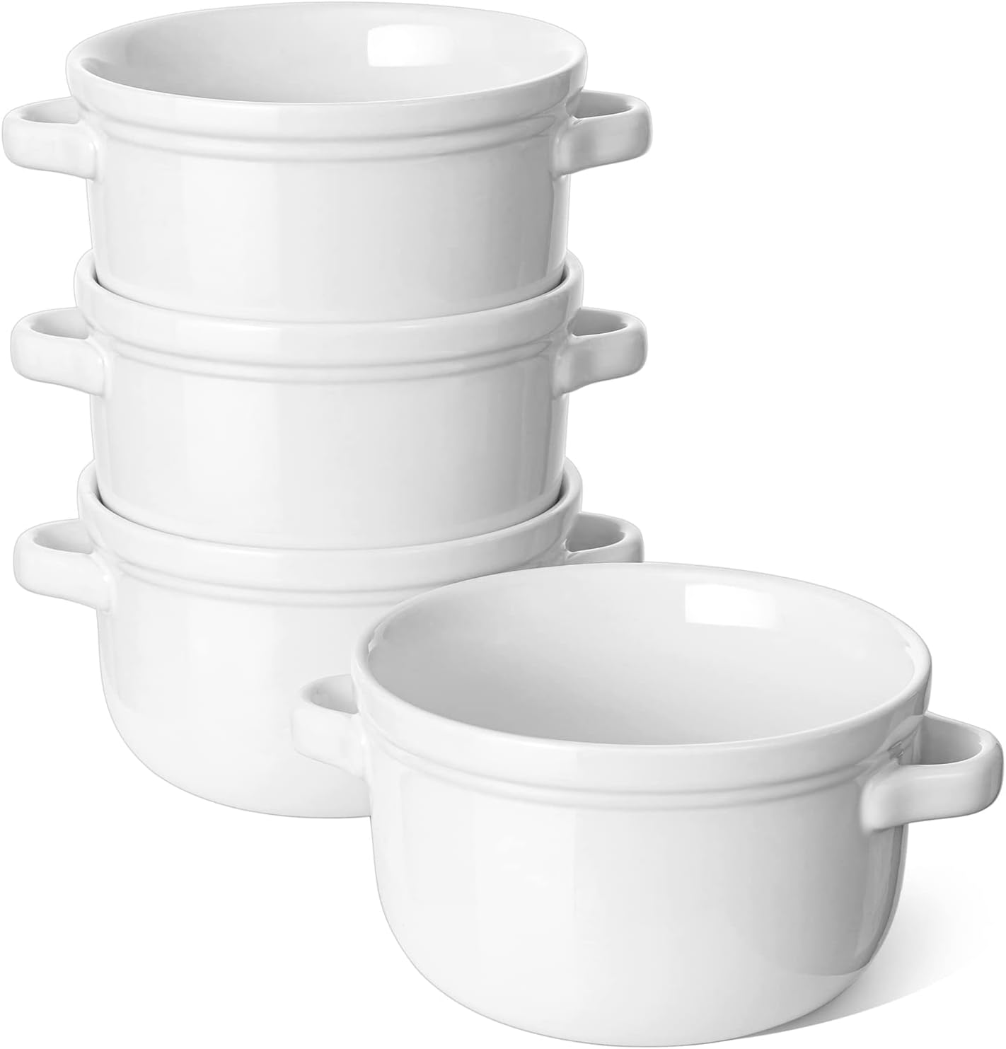 LE TAUCI 28 oz Soup Bowls With Handles for Versatile Dining