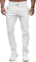 Men Skinny Slim Fit Casual Jeans Dyeing Stretch Straight Denim Pants