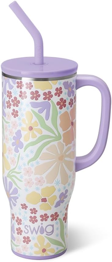 Swiglife 30oz Mega Mug: Insulated Tumbler with Handle & Straw