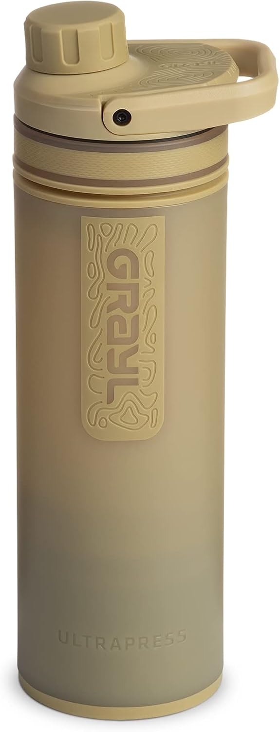 GRAYL UltraPress Water Purifier Bottle for Hiking & Travel