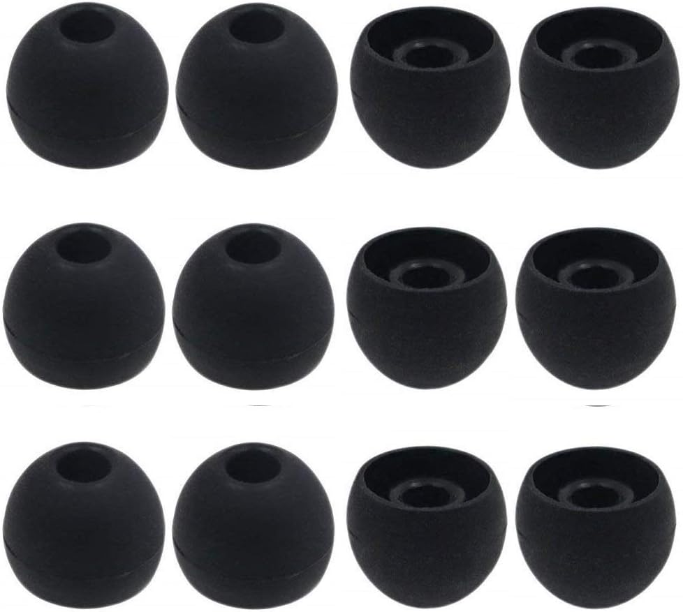 12PCS Large Replacement Ear Tips for Earbuds - Perfect Fit!