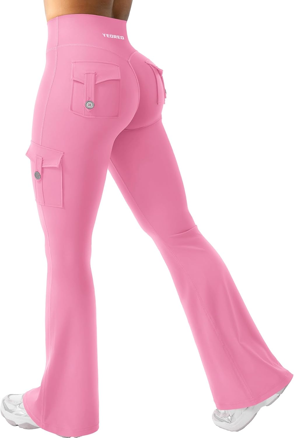 YEOREO CoreFlex Women Workout Flare Leggings with Pockets