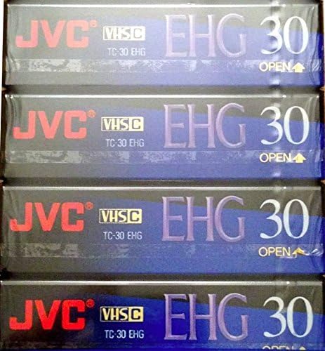 JVC 30-Minute VHS-C Blank Tapes for Quality Video Recording