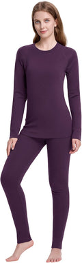 Women's 100% Merino Wool Base Layer Set - Lightweight Warmth for Ski