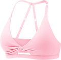 Sports Bras for Women Open Back Yoga Top - Adjustable Straps