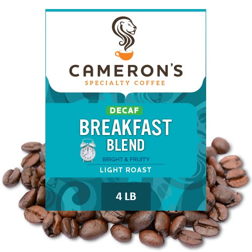 Decaf Breakfast Blend Arabica Whole Bean Coffee - 4lb Bag