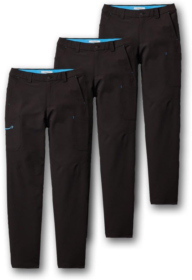 DSP Men's Performance Stretch Pants with Flexible Waistband