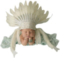 K20 Indian Style Baby Hat for Newborns - Charming Feather Cap