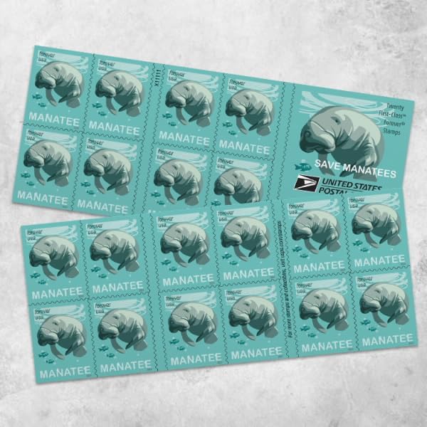 Save Manatees Forever Stamps by United States Postal Service
