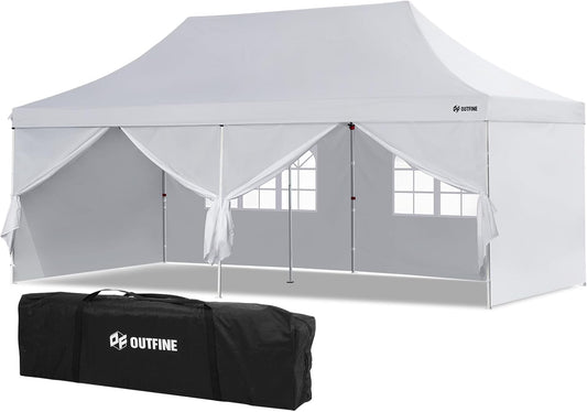 OUTFINE 10'X20' Heavy Duty Pop Up Canopy - Ultimate Outdoor Event Shelter