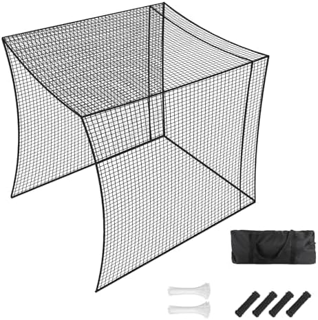 Fahnemt Indoor/Outdoor Golf & Baseball Cage Net