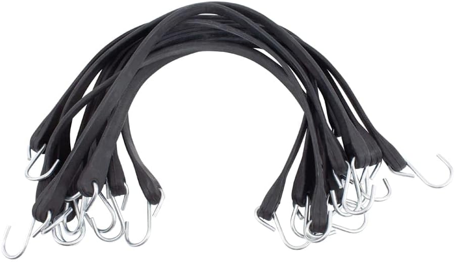 31in Natural Rubber Tarp Bungee Straps for Heavy Duty Use