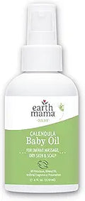 Calendula Baby Oil for Newborn Skin Care - Gentle Moisturizer
