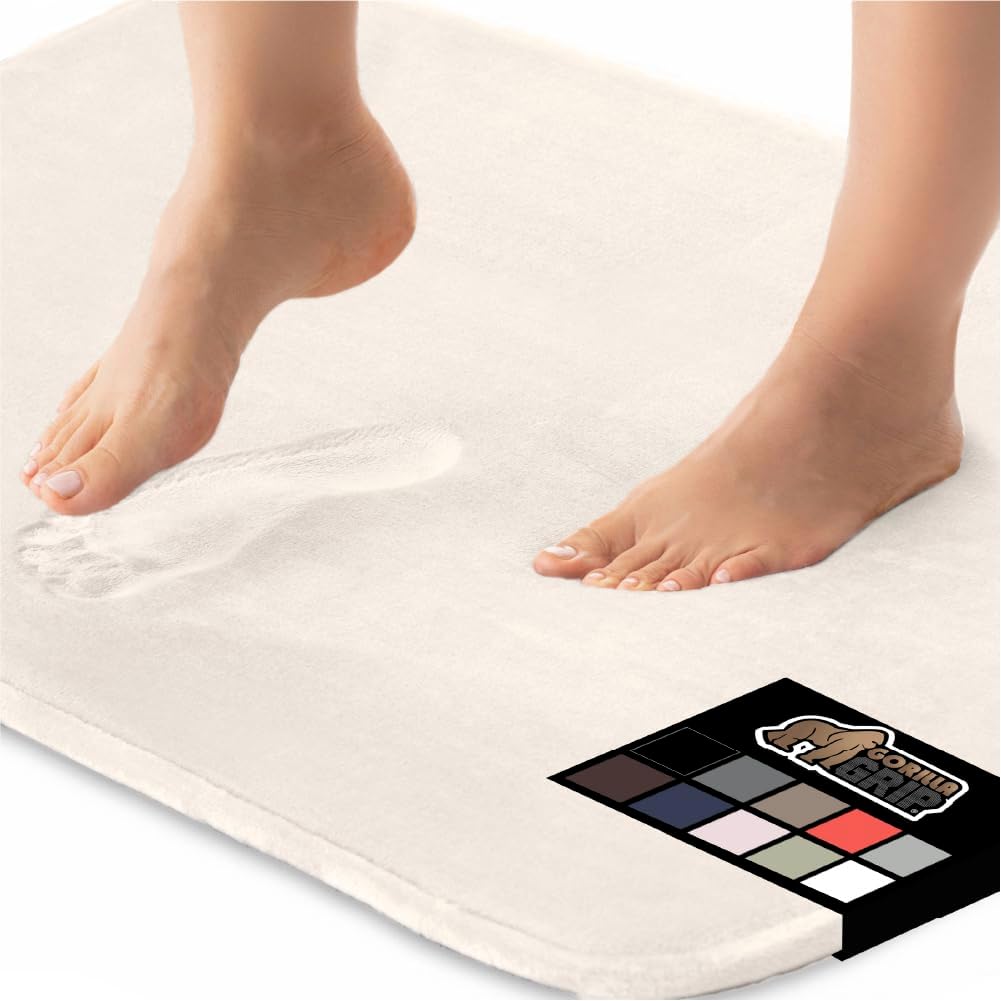 GORILLA GRIP Memory Foam Bath Mat for Ultimate Comfort