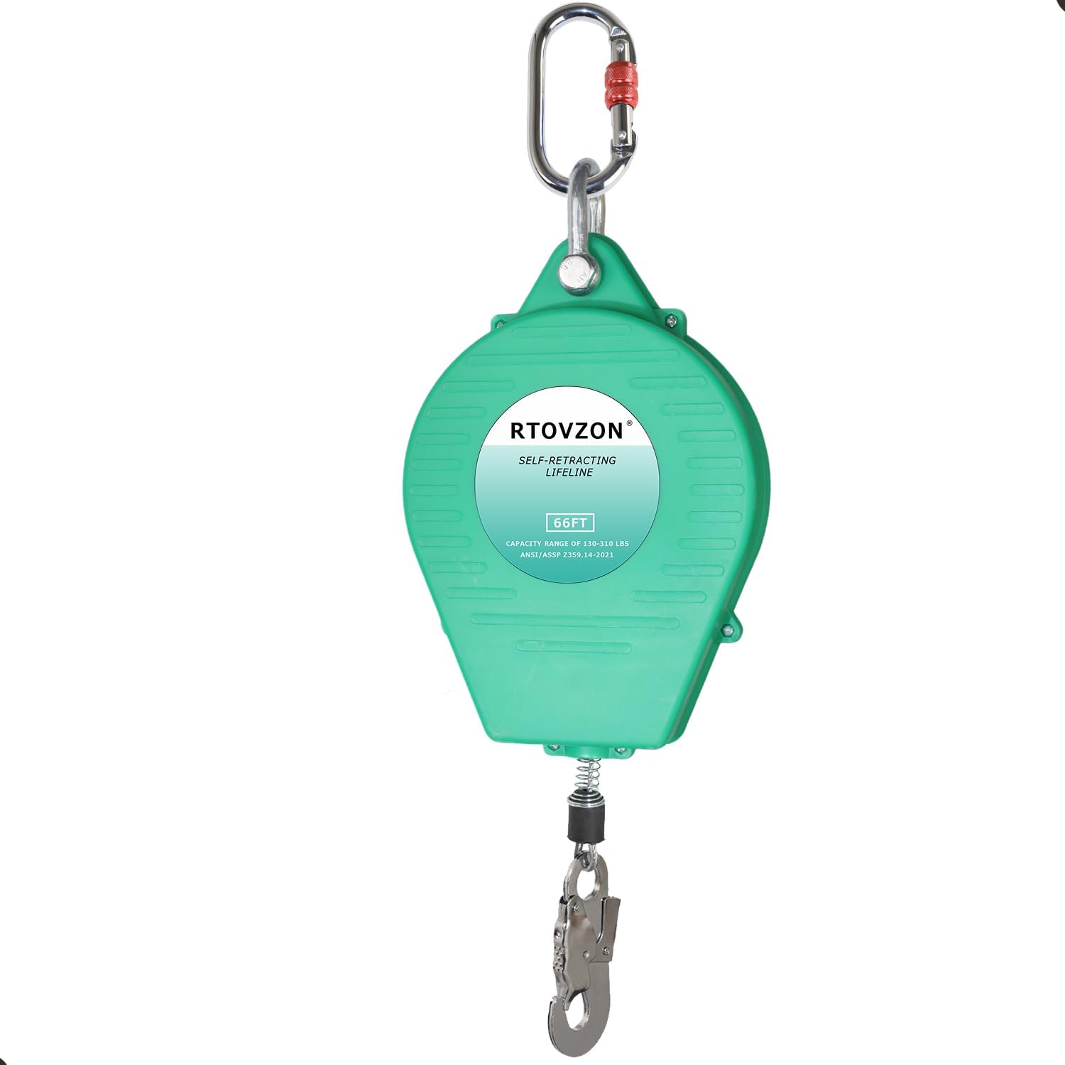 66FT Self Retracting Lifeline for Fall Protection and Safety