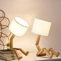 Robot Cute Desk Lamp Set of 2 for Home and Kids Room Decor