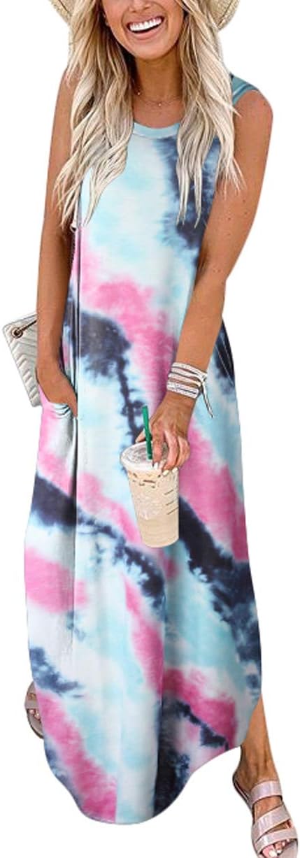 Stylish Women Casual Loose Sundress for Summer Beach Outfits