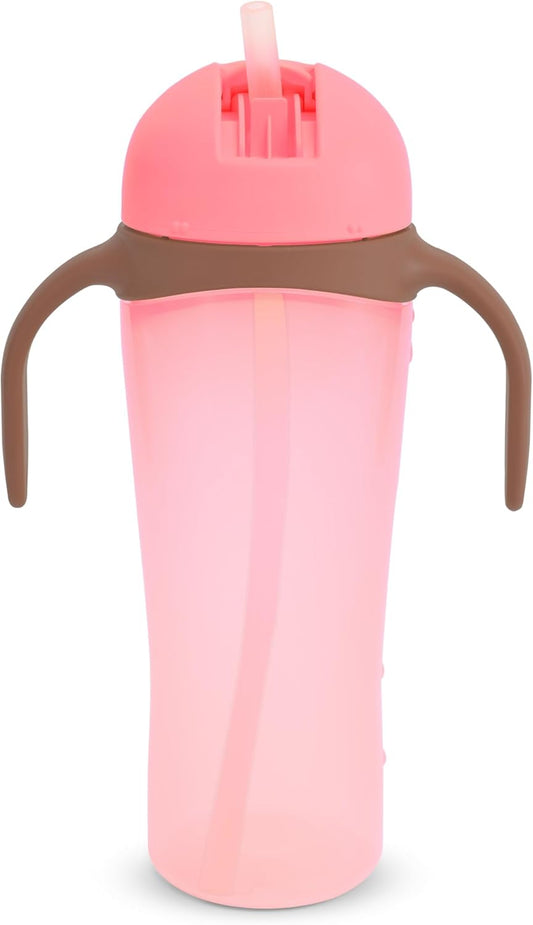 PINK PIGEON Leak-Proof Toddler Straw Cup - Easy Clean, 330ml
