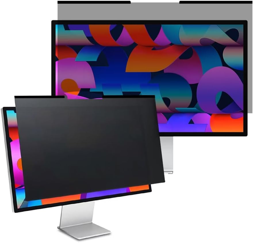 2 Pack Easy On/Off Magnetic Computer Privacy Screen 24 in