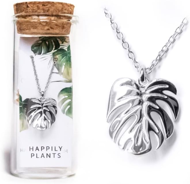 Monstera Deliciosa Necklace Charm - Perfect Gift for Plant Lovers