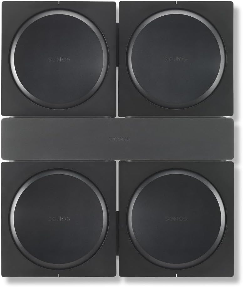 Flexson Wall Mount for 4 SONOS AMPS: Secure & Stylish Solution