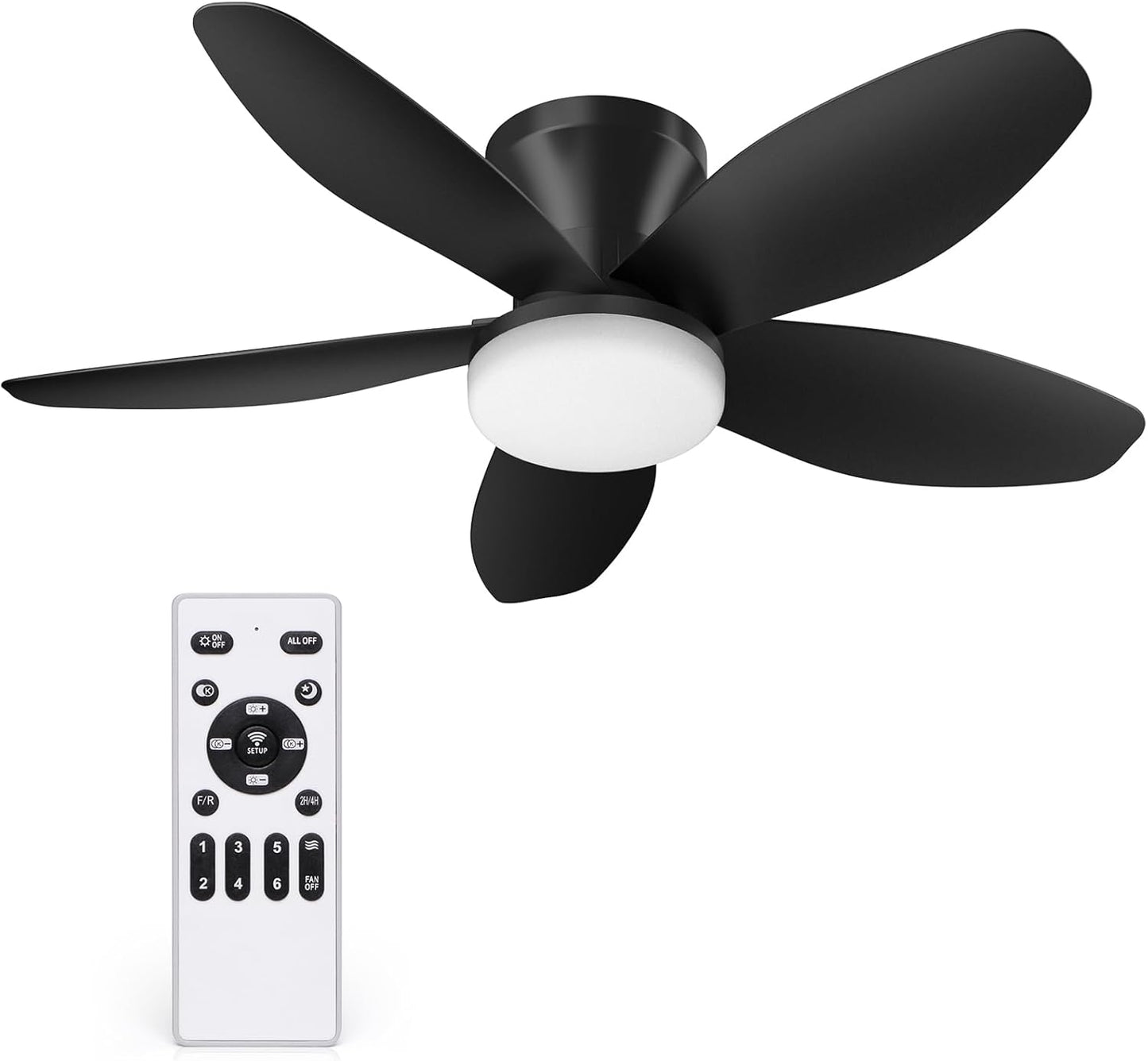 35 Inch Ceiling Fan with Lights and Remote Control for Comfort
