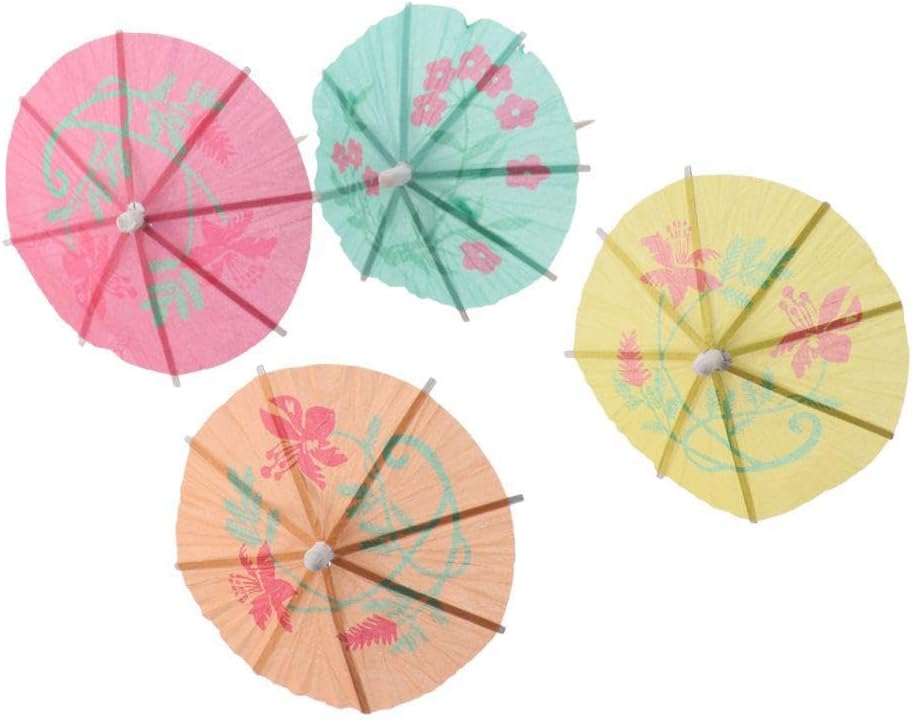 Tropical Party Decor: 200 Mini Umbrella Picks