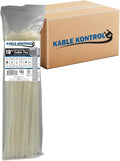 Kable Kontrol Cable Zip Ties Natural White 18 in - Bulk 2,800 Pack