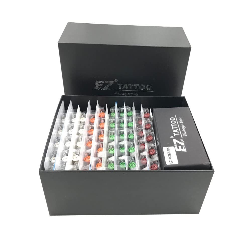 EZ Tattoo Cartridge Needles Assorted - 100Pcs for Artists
