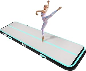 Naice Inflatable Air Gymnastics Mat for Indoor and Outdoor Use